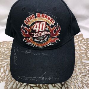 Tc Black Autographed 22nd Annual Collectors Convention 40th Hot Wheels Ball Cap